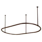Barclay - 60'' Oval Shower Curtain Ring-Polished Nickel - Polished Nickel