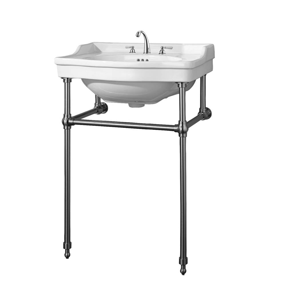 Barclay - Cali 24'' Console wStand,Whit 8''Widespread, CP Stand - Polished Chrome