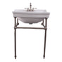 Barclay - Cali 24''Console w/stand,Whit 4'' CC, BN Stand - Brushed Nickel