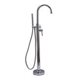 Barclay - Burney Freestd Tub Filler w/HS Thermostatic, Polished Chrome - Polished Chrome
