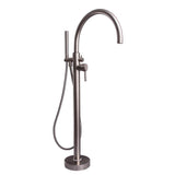 Barclay - Bianca Freestanding Tub Filler Brushed Nickel - Brushed Nickel