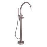 Barclay - Branson Freestanding Thermost Tub Filler, Brushed Nickel - Brushed Nickel