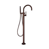 Barclay - Dolan Freestanding Gooseneck Tub Filler, Oil Rubbed Bronze - Oil Rubbed Bronze