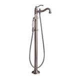 Barclay - Lamar Freestanding Filler Brushed Nickel - Brushed Nickel