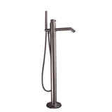 Barclay - Slaton Freestanding Thermo Tub Filler, Brushed Stainless - Brushed Stainless Steel