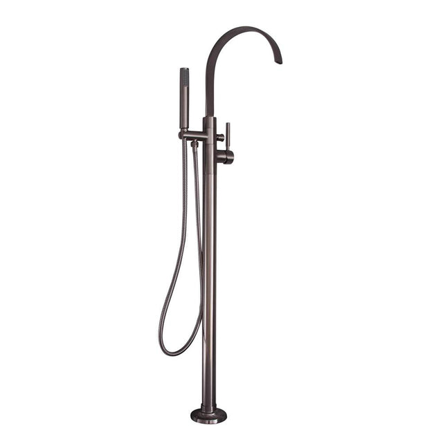 Barclay - Tessa Freestanding Tub Filler Brushed Nickel - Brushed Nickel
