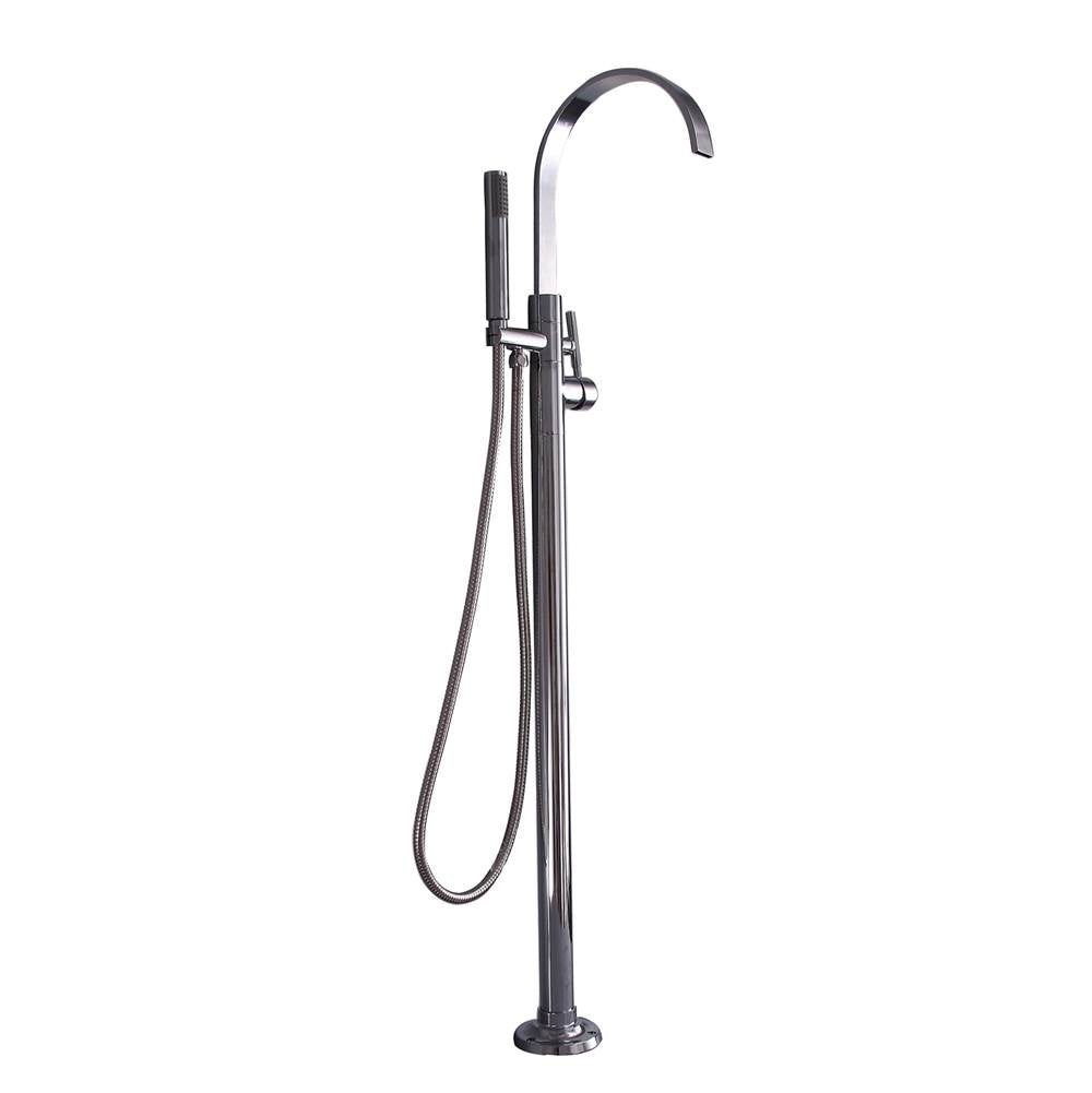 Barclay - Tessa Freestanding Tub Filler Polished Chrome - Polished Chrome
