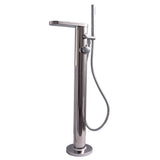 Barclay - Mcway  Freestanding Thermosta Tub Filler, Polished Stainless - Polished Stainless Steel