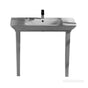 Barclay - Opulence Console 39-1/2'', Rect Bowl, 8'' WS, White - White