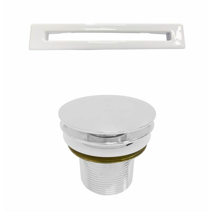 Pascal 63'' Freestanding AC WH Tub,W/Internal Drain & OF BN