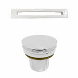Pascal 63'' Freestanding AC WH Tub,W/Internal Drain & OF BN