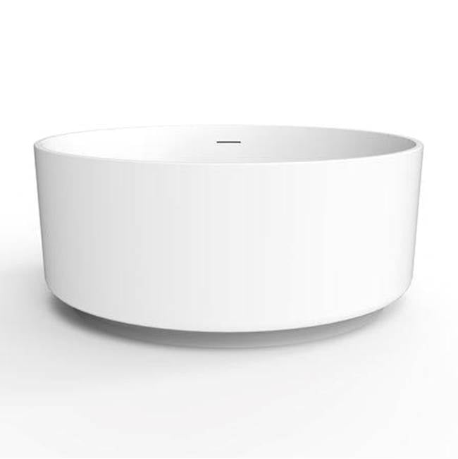 Barclay - Xandra 55'' Acrylic Tub White Drain-OF Trims Polished Brass - Polished Brass