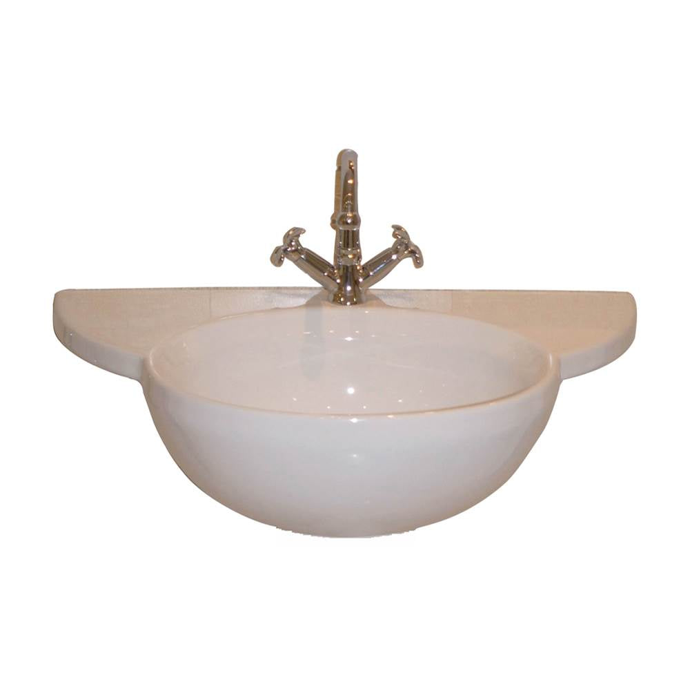 Barclay - Des 810 Basin Only 32'' with 1 faucet hole, WHITE - White