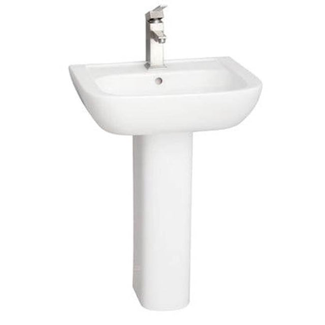 Barclay - Caroline 450 Ped Lav,White-4'' Centerset - White