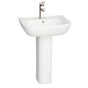 Barclay - Caroline 450 Ped Lav,White-4'' Centerset - White