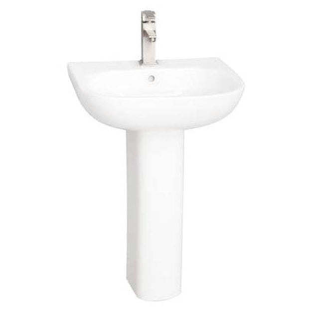 Barclay - Tonique 550 Pedestal Lavatory  White-4'' Centerset - White