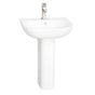 Barclay - Tonique 550 Pedestal Lavatory  White-4'' Centerset - White