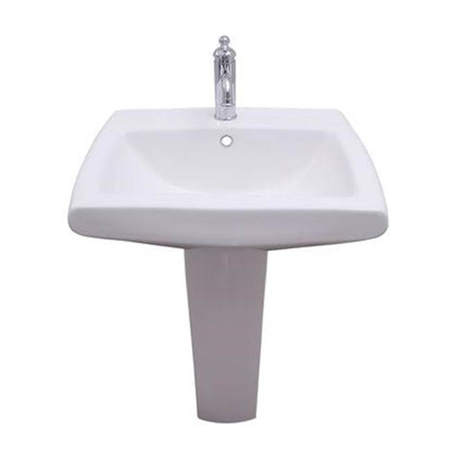 Barclay - Ambrose Pedestal for 6'' Center Set, Overflow, White - White