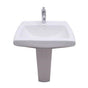 Barclay - Ambrose Pedestal for 6'' Center Set, Overflow, White - White