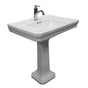 Barclay - Drew 770 Pedestal 8'' WS fauc Hole, Overflow, White - White