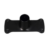Barclay - Jumbo Rect Die Cast Flanges,  Pair, Matte Black - Matte Black