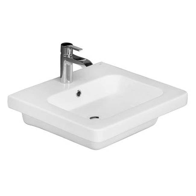 Barclay - Resort 650 Wall-Hung Basin, White-4'' Center Set - White