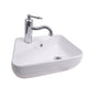 Barclay - Coco 17'' Wall Hung Basin with Overflow, White - White