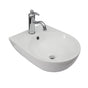 Barclay - Ella 15'' Wall Hung Basin with Overflow, White - White