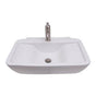 Barclay - Leeds 25'' Rect Wall Hung Basin 6'' Centerset,White - White