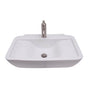 Barclay - Leeds 25'' Rect Wall Hung Basin White - White
