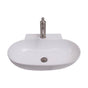 Barclay - Leith 22''  Wall Hung Basin, 1 faucet hole. White - White