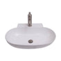 Barclay - Leith 22''  Wall Hung Basin 6'' Centerset, White - White