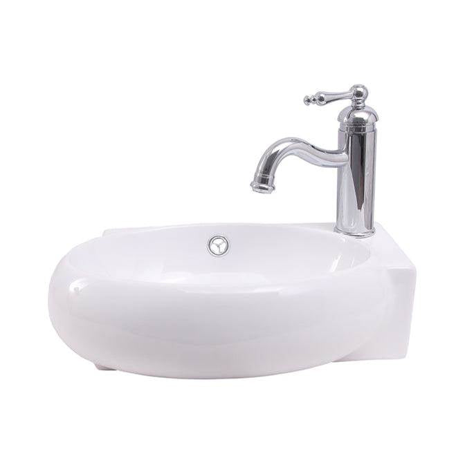 Barclay - Molly 16''  Wall Hung Basin White - White