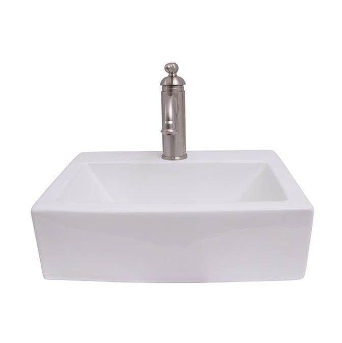 Barclay - Sophie 17'' Rect Wall Hung Basin, White - White