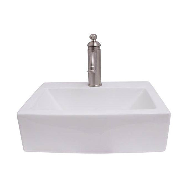 Barclay - Sophie 17'' Rect Wall Hung Basin, White - White