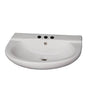 Barclay - Jayden Wall-Hung Basin 4'' Center Set, White - White