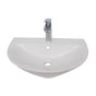 Barclay - Morning 600 Wall Hung Basin, 1-Facuet Hole, White - White