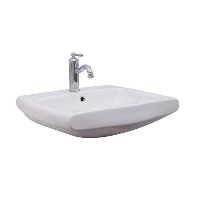 Barclay - Ambrose Wall-Hung With 1 Hole Overflow, White - White