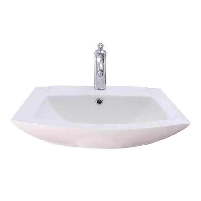 Barclay - Burke Basin Only for 4'' CC Overflow, White - White
