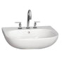 Barclay - Caroline 550 Wall-Hung Basin, White-4'' Center Set - White
