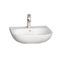 Barclay - Tonique 550 Wall Hung Basin 1 faucet hole, White - White
