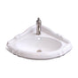 Barclay - Ethan Corner Wall Hung w/OF 1 Faucet Hole, White - White
