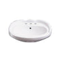 Barclay - Silvi 20'' Wall Hung w/Overflow 6'' Center Set, White - White