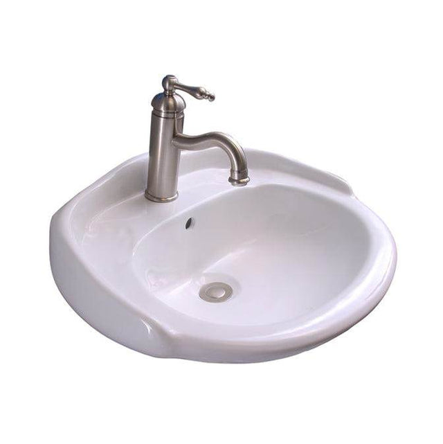 Barclay - Arianne 19'' Wall Hung w/OF 4'' Center set, White - White