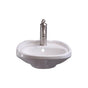 Barclay - Silvi 15'' Wall Hung w/Overflow 1 Faucet Hole, White - White