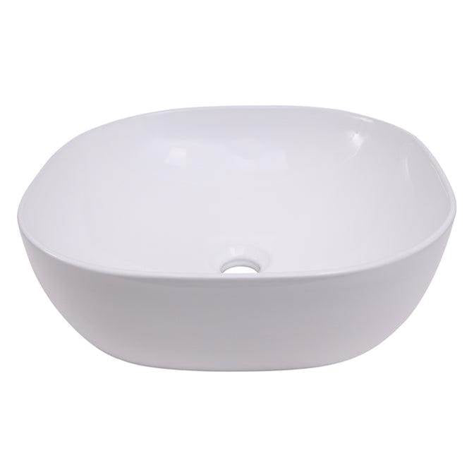 Barclay - Shasta 17'' Oval Above Counter Basin, White - White