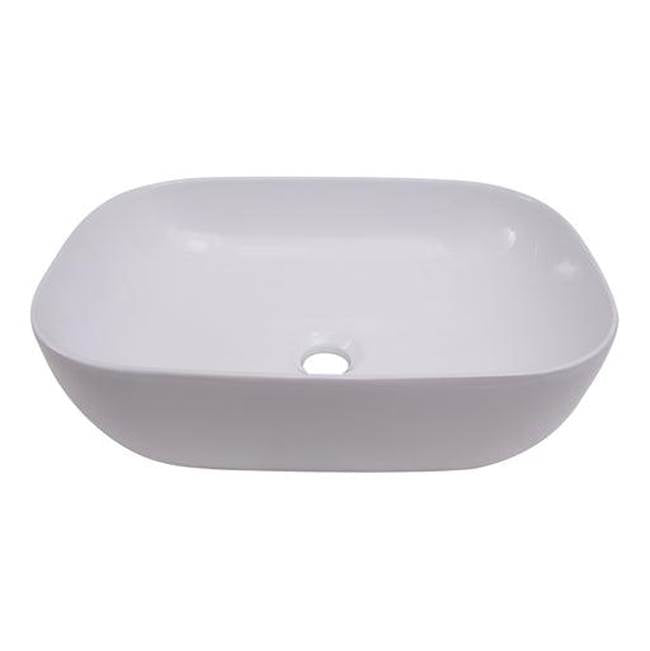 Barclay - Shasta 18-1/4'' Rect Above Counter Basin, White - White