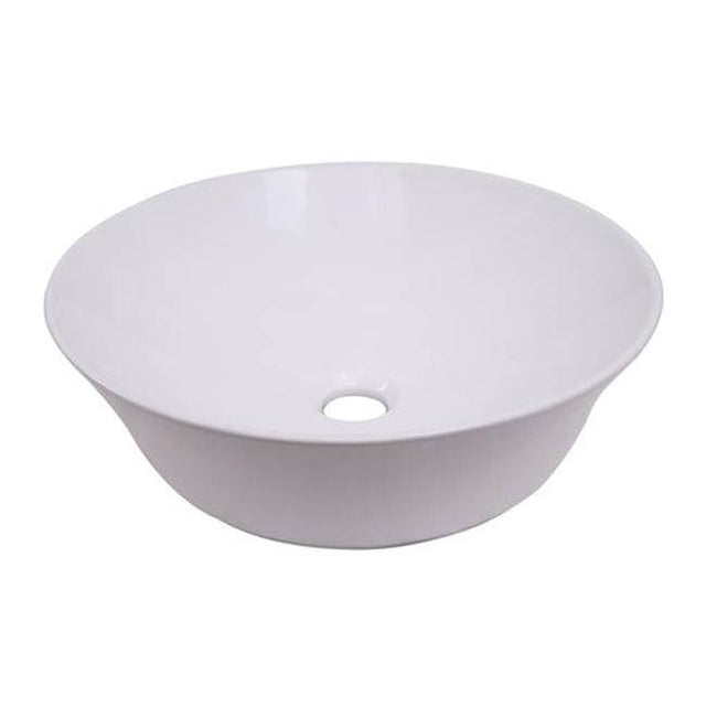 Barclay - Shasta 16'' Round Above Counter Basin, White - White