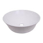 Barclay - Shasta 16'' Round Above Counter Basin, White - White