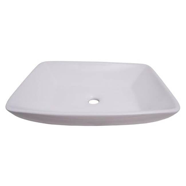 Barclay - Carlos 23'' Rectangular Above Counter Basin, White - White